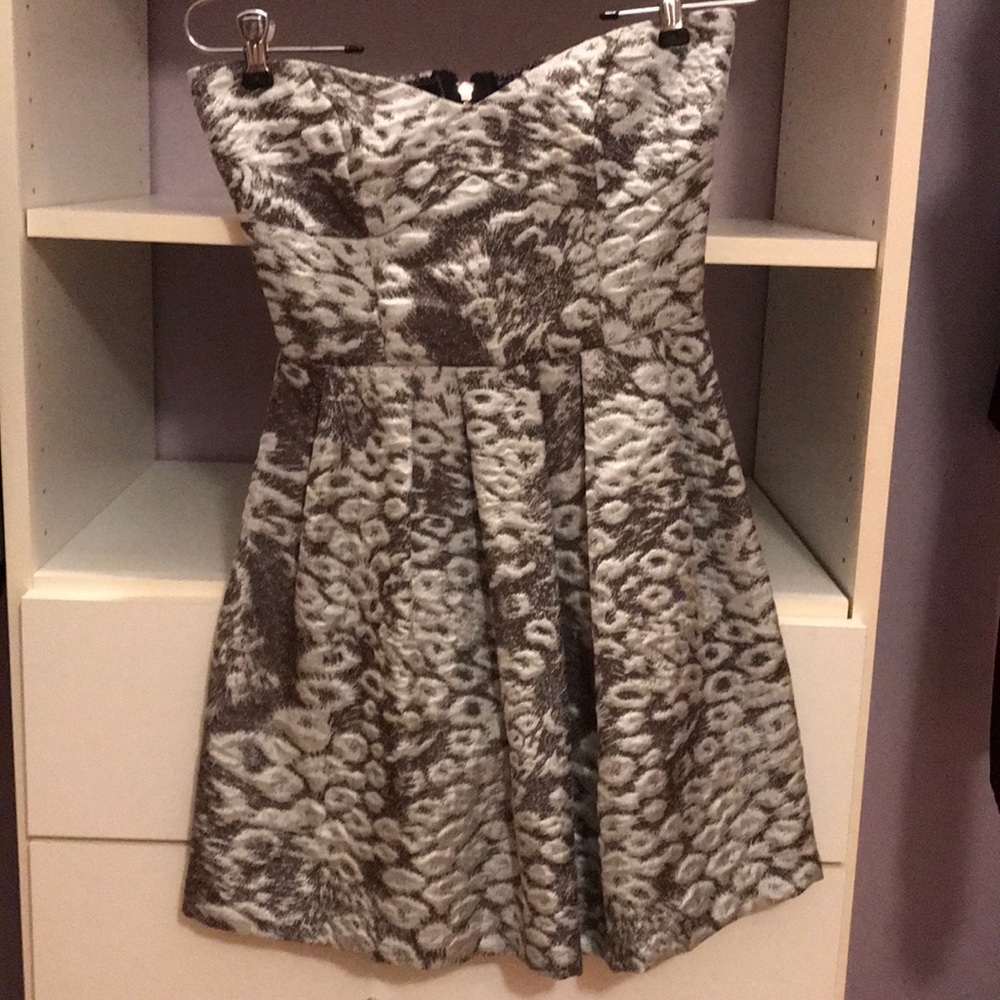 Strapless Mini Dress - Fun Pattern